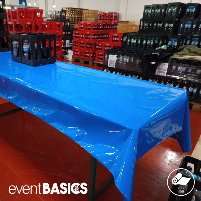 Standard Lackfolie - Kleinrolle/Meterware 130cm x 21m, 150µm blau (156) eventBASICS